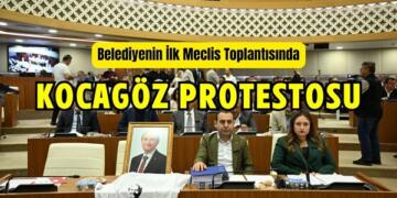 Antalya Büyükşehir Belediye Meclisi’nde Mesut Kocagöz Protestosu