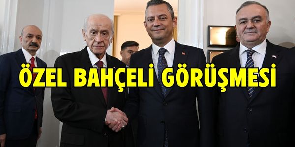 Özel-Bahçeli Görüşmesi Başladı