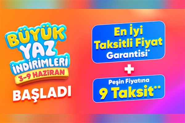 Hepsiburada’da “En İyi Taksitli Fiyat Garantisi” ile büyük yaz indirimleri başladı