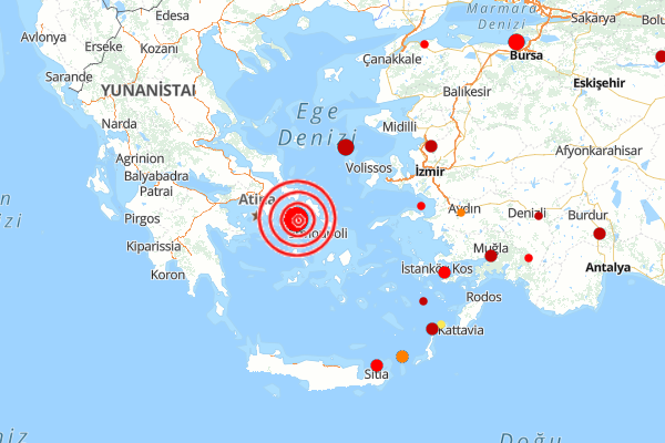 Ege Denizi’nde deprem