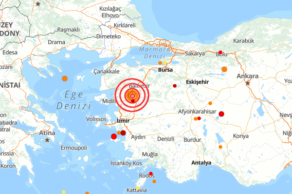 Manisa’da 5.0 büyüklüğünde deprem