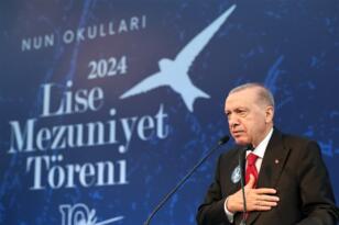 Cumhurbaşkanı Erdoğan, Nun Okulları’nın mezuniyet törenine katıldı