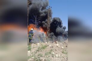 Şanlıurfa Karaköprü’de geri dönüşüm merkezinde yangın