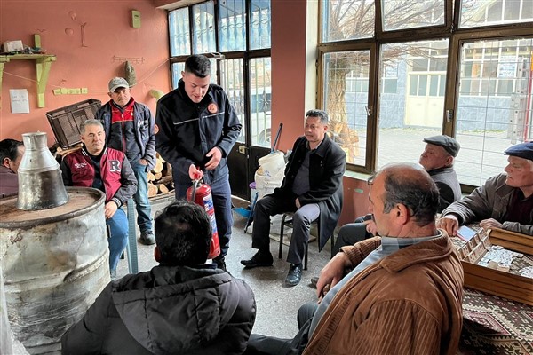 Muğla’da kırsal mahallelerde temel yangın eğitimi veriliyor