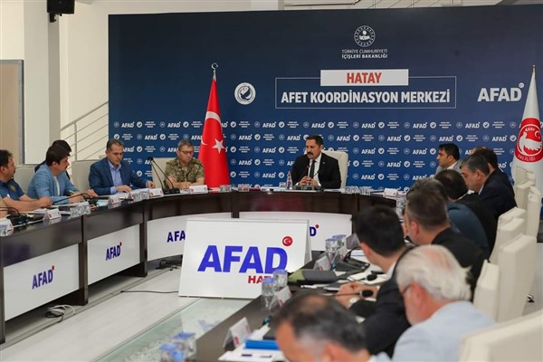 Hatay’da Afet ve Acil Durum Koordinasyon Toplantısı yapıldı