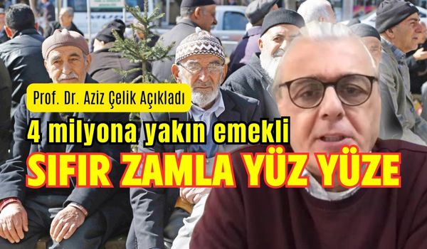 Prof Aziz Çelik: ‘Bazı Emekliler Sıfır Zamla Yüz Yüze Kalabilir’