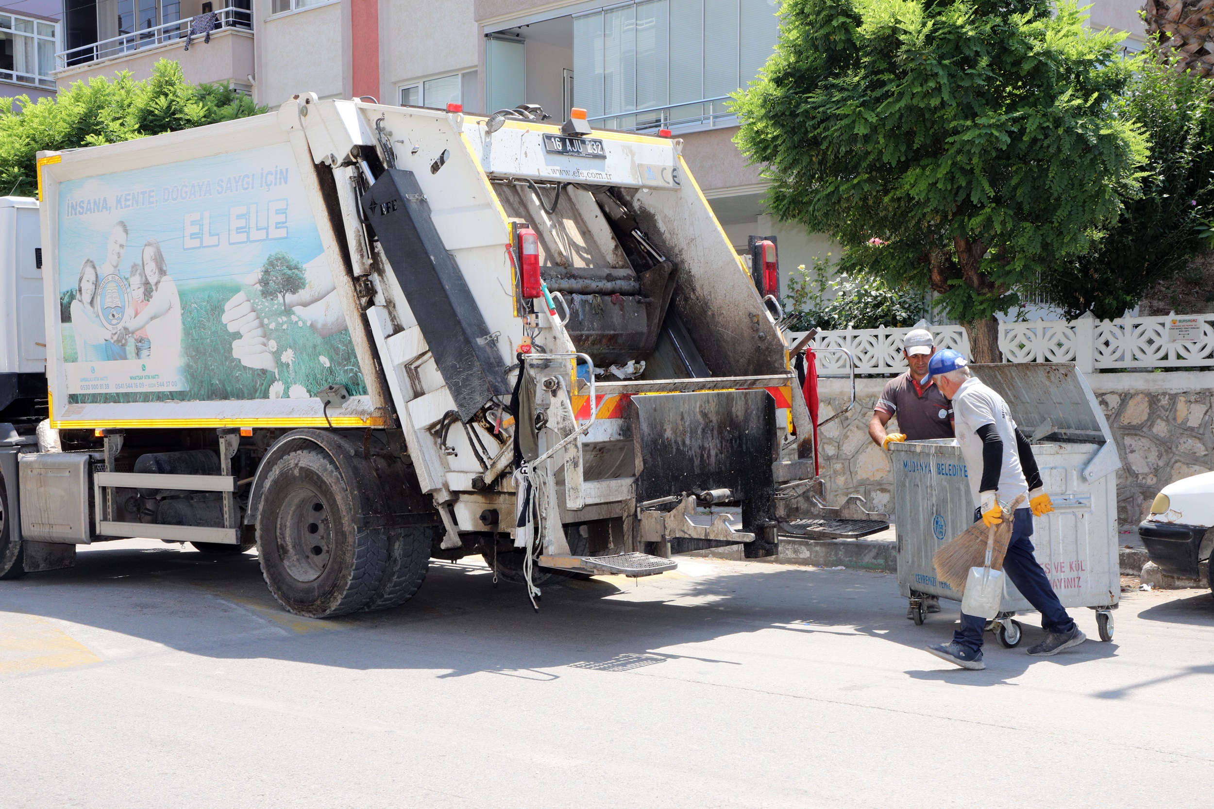 Mudanya’da 5 bin ton evsel atık toplandı