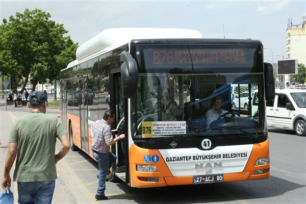 Gaziantep’te 15 Temmuz’da toplu ulaşım ücretsiz olacak