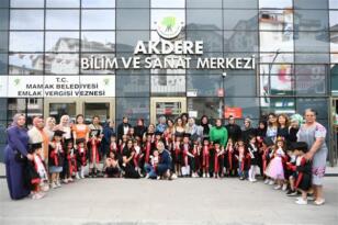 Mamak Belediyesi Akdere Bilim ve Sanat Merkezi anasınıfı öğrencileri mezun oldu