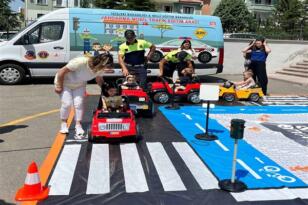 Yenimahalle’nin miniklerine trafik eğitimi