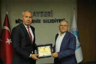 TÜFAD Kayseri Şube Başkanı Yıldız’dan Başkan Büyükkılıç’a ziyaret