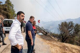 İtfaiye ekipleri Yamanlar Köyü’ne konuşlandırıldı