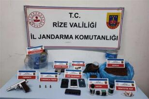 Rize’de uyuşturucu operasyonu: 2 tutuklama