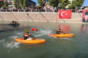 Tatlıçay’da kanolar yarıştı