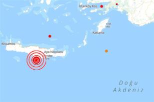 Akdeniz’de deprem